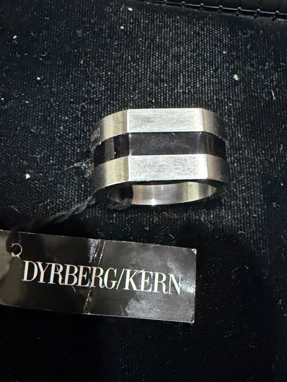 Dyrberg Kern Dk Man Ring Leslie Bst Black Size 8.5